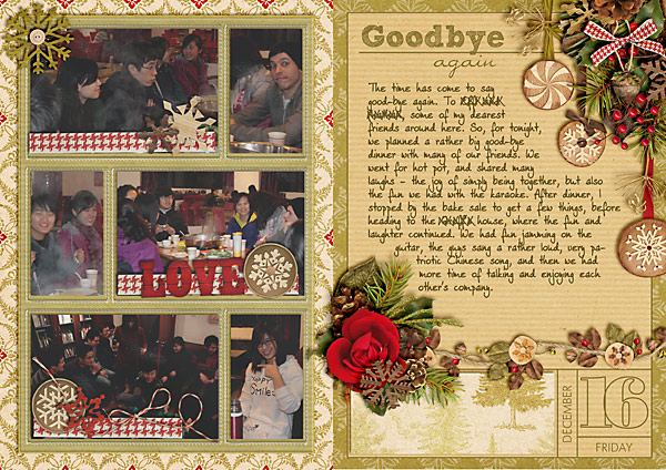 december daily, document christmas, digital scrapbook album