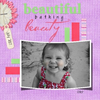 Beautiful bathing beauty