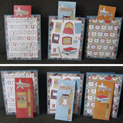 back to school bookmark pocket cards
