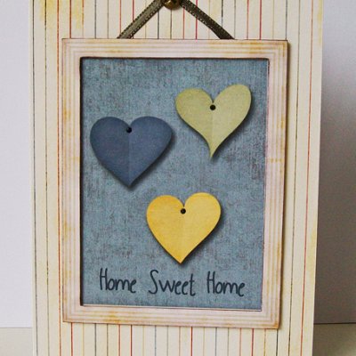 Home Sweet Home heart card
