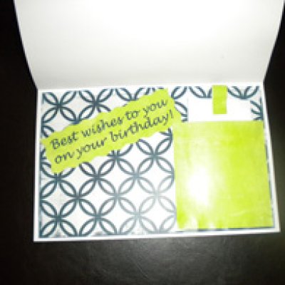 Happy Birthday Card with Gift Card Holder