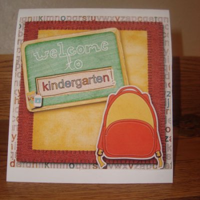 Kindergarten Card