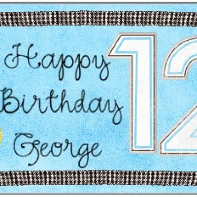 bday mini card