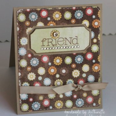 Friend - Hybrid Card Using Fee Jardine Fallin 4 You Mixed Up Papers