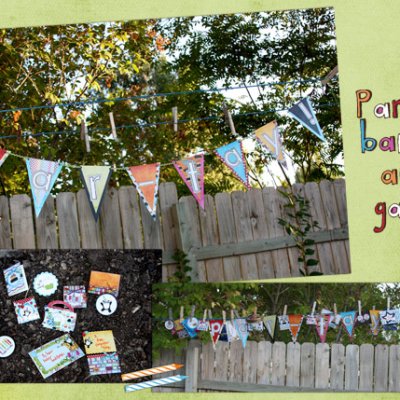 par-tay banner and game