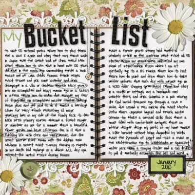 My Bucket List