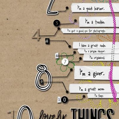 Book of Me:  10 Lovely Things About Me