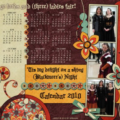 Calendar 2010 :: Blackmore's Night