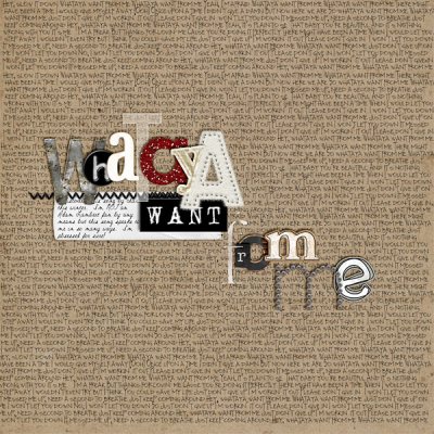 Whataya Want From Me
