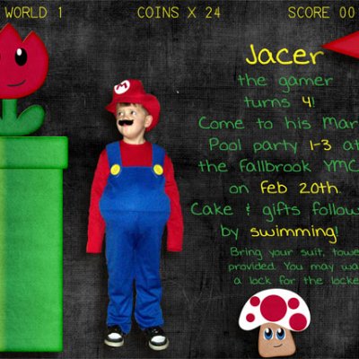 Birthday invite