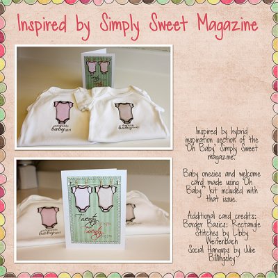 Baby Onesies and Card