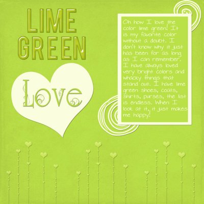 Lime Green Love