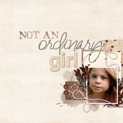 Not An Ordinary Girl