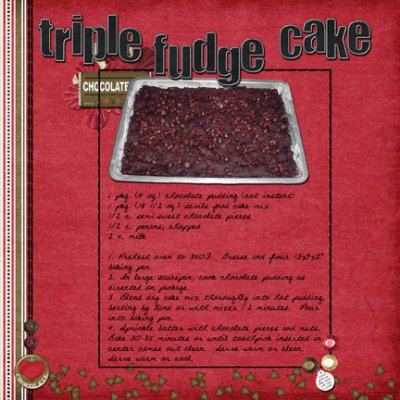 Triple Fudge Cake