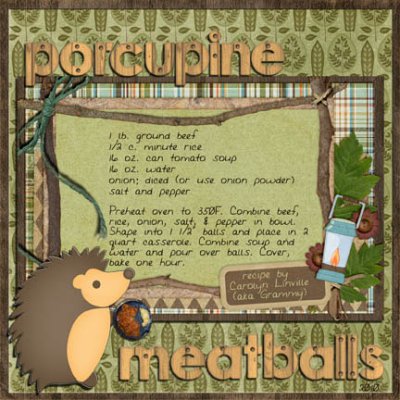 Recipe:  Porcupine Meatballs