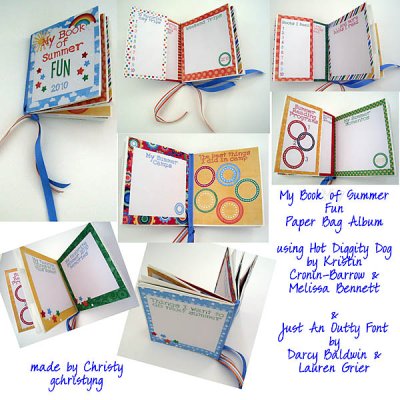 Summer Fun Paper Bag Album