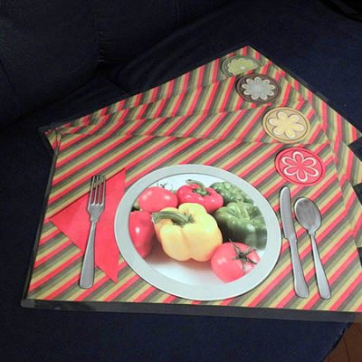 Vegatables placemat set