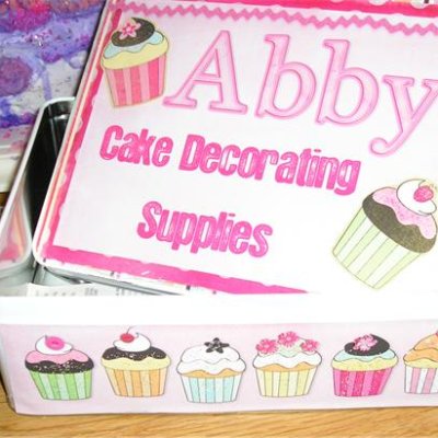 Tin for Cake Decorating Supplies