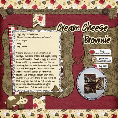 Recipe:  Cream Cheese Brownies