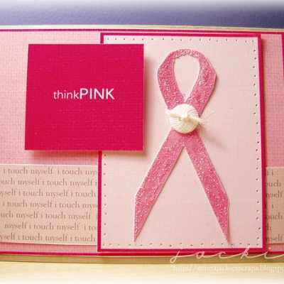 Think Pink/I Touch Myself Card