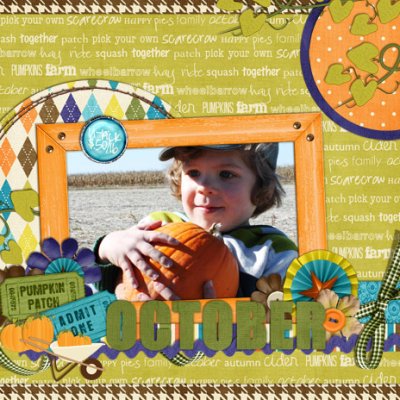 oct calendar topper