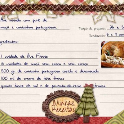 My Xmas Recipe Card - front