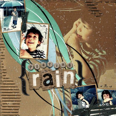 playing in the rain