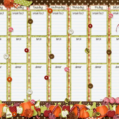 Fall Menu