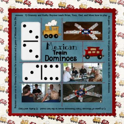 Arizona Trip:  Mexican Train Dominoes