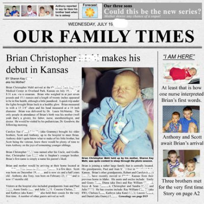 Birth Story: Brian Mehl