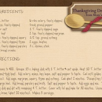 Thanksgiving Dressing