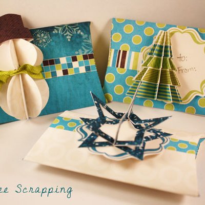 3-D gift card holders