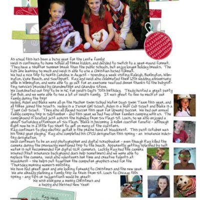 Christmas letter 2010
