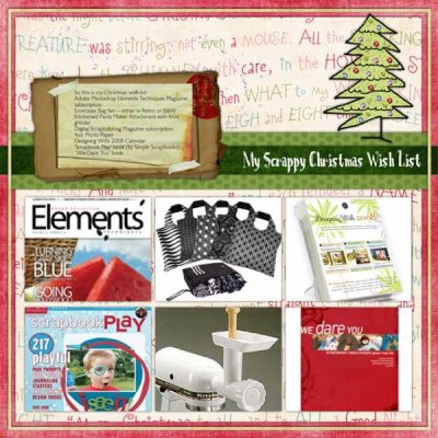 My Scrappy Christmas Wish List