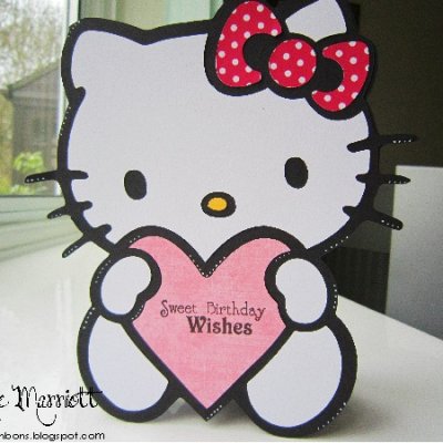 Hello Kitty Shaped Card