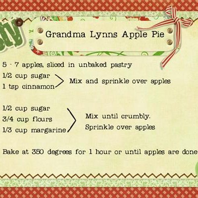 Grandma Lynns Apple Pie