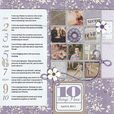 10 Things I Love