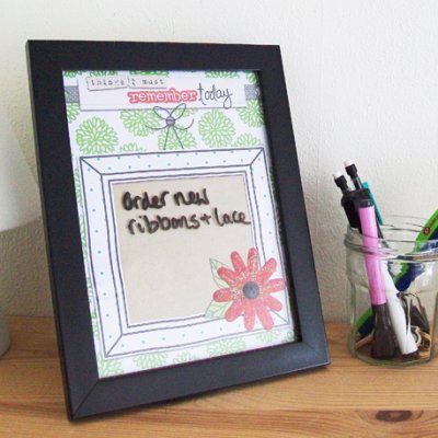 Grown-up dry erase board