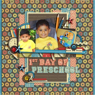 1st day of preschool.