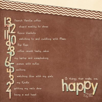 13 Things That Make Me Happy