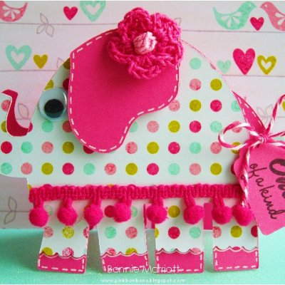 Elephant Shaped Card