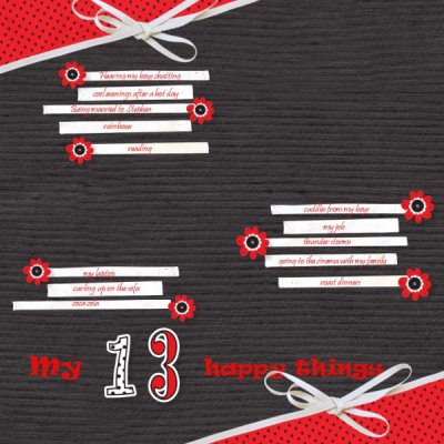 My 13 happy things