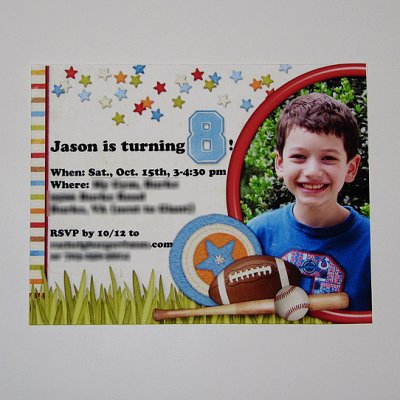 8th Birthday Invitation