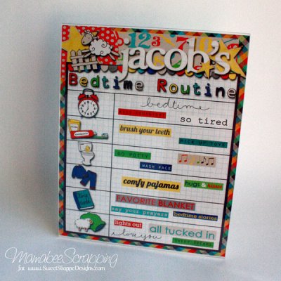 Bedtime Routine chart