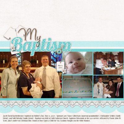 My baptism, left page