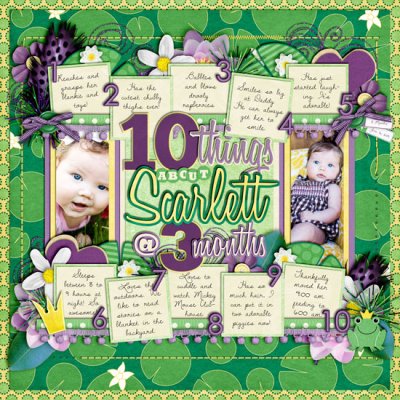10 Things About Scarlett at 3 Months
