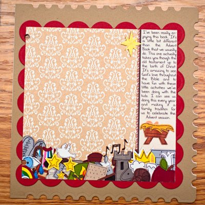 Right Side of Countdown to Christmas book page