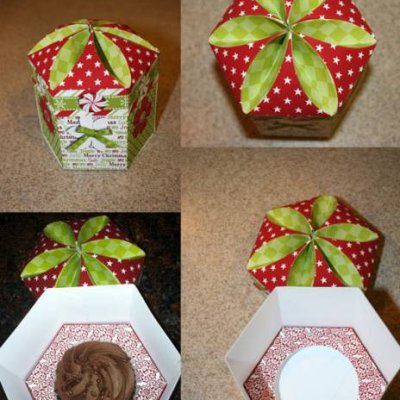 Christmas Cupcake Box
