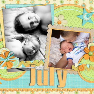 July Calendar Topper