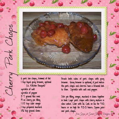 Recipe:  Cherry Pork Chops